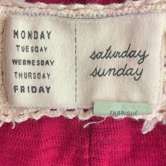 Anthropologie Saturday Sunday Pink Quarter Sleeve Shirt - Picture 4 of 7